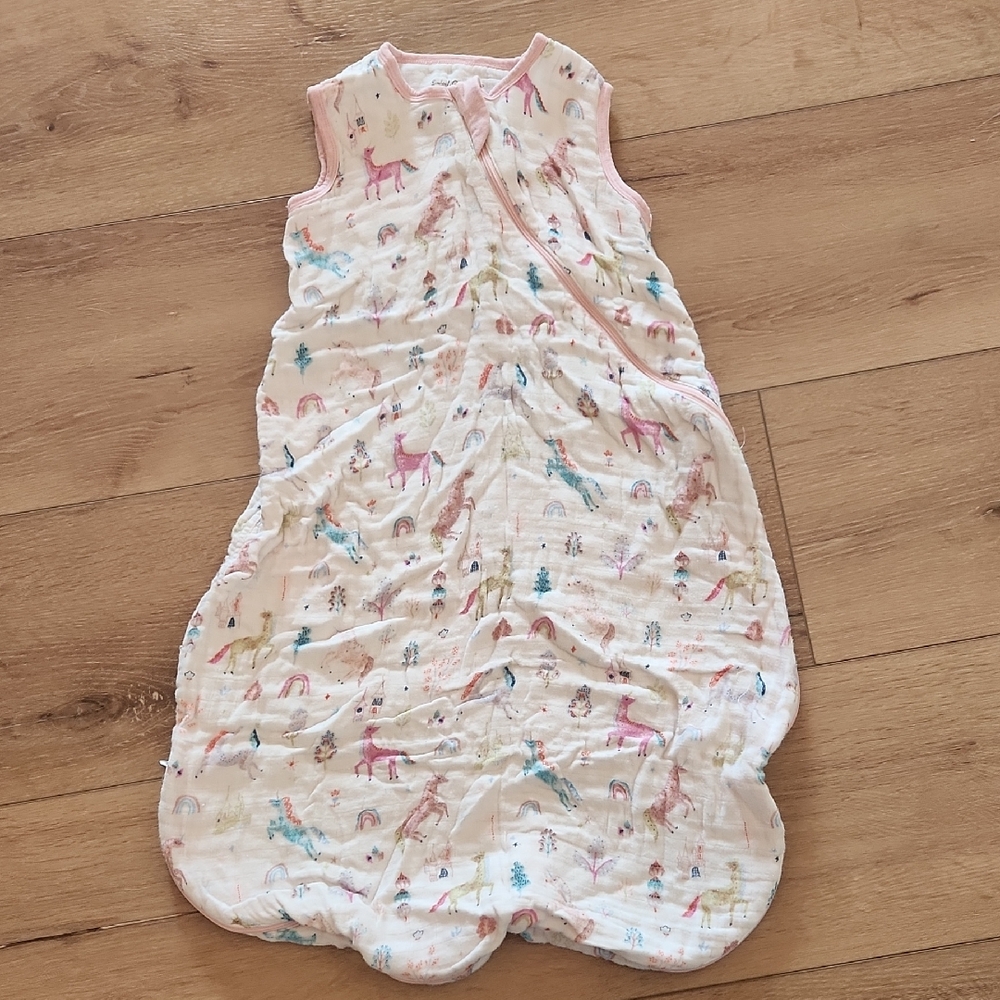 Loulou Lollipop Unicorn And Rainbows Sleep Sack 12-24 Months 0.5TOG
